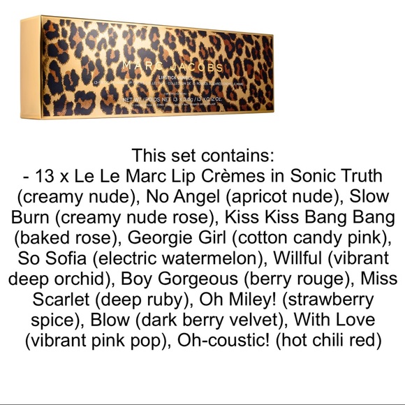 🎉HP🎉 Marc Jacobs Lipstick Vault In Gift Box - Picture 6 of 7